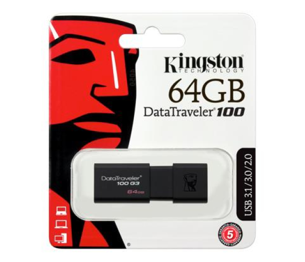 KINGSTON DataTraveler DT100G3/64GB USB 3.0 - 126211 - zdjęcie 9